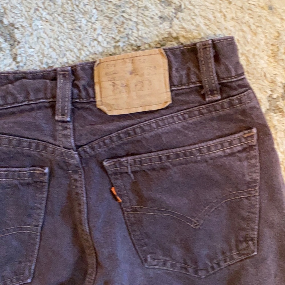 vintage orange tag rare brown Levi’s